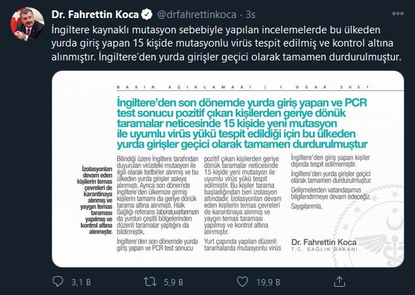 fahrettin koca mutasyon 15