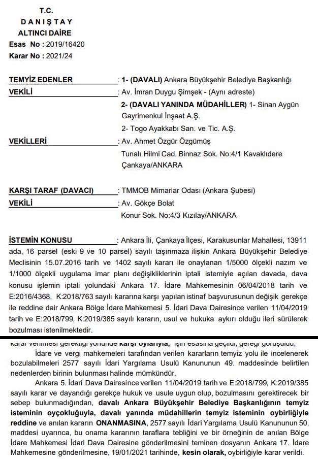 togo ikiz kuleleri danistay