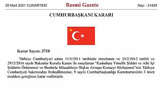 istanbul sozlesmesi nden turkiye nin cumhurbaskanligi kararnamesi ile cekildigi aciklandi biz haberiz